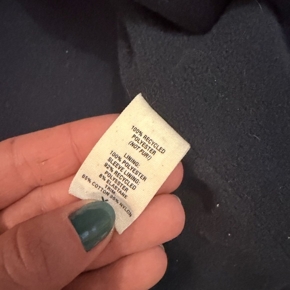 New Alex Mill fleece lined Sherpa field jacket in navy blue sz XL - Picture 11 of 14